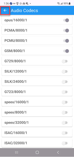 Image: Click back arrow